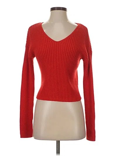 Pre-owned Wild Fable Pullover Sweater In Red