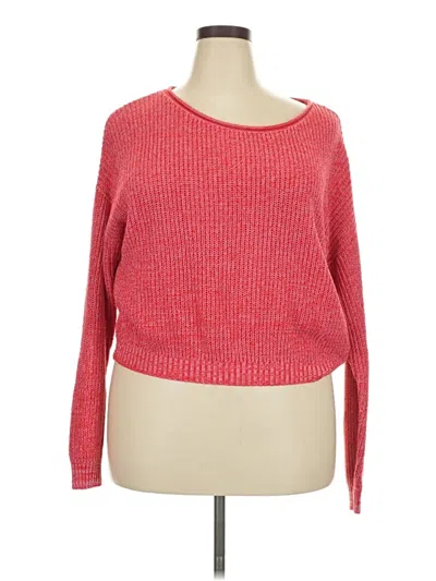 Pre-owned Wild Fable Pullover Sweater In Red