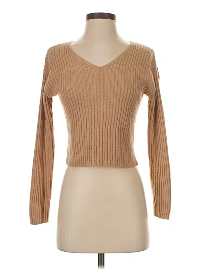 Pre-owned Wild Fable Pullover Sweater In Tan