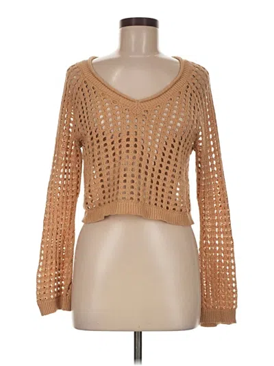 Pre-owned Wild Fable Pullover Sweater In Tan