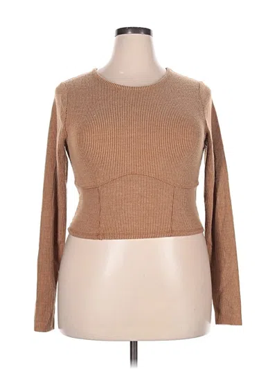 Pre-owned Wild Fable Pullover Sweater In Tan