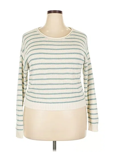 Pre-owned Wild Fable Pullover Sweater In White