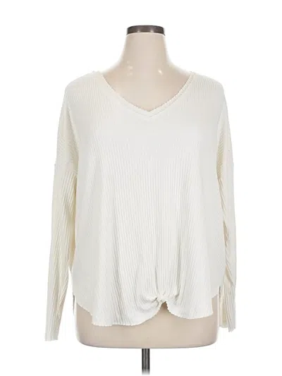 Pre-owned Wild Fable Pullover Sweater In White