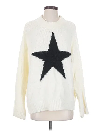 Pre-owned Wild Fable Pullover Sweater In White