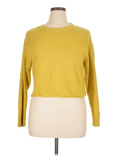 Pre-owned Wild Fable Pullover Sweater In Yellow