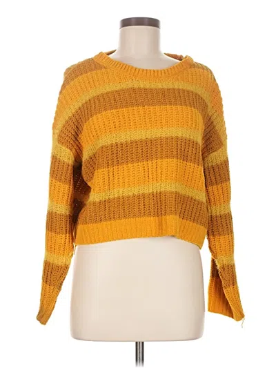 Pre-owned Wild Fable Pullover Sweater In Yellow