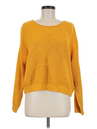 Pre-owned Wild Fable Pullover Sweater In Yellow
