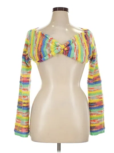 Pre-owned Wild Fable Pullover Sweater In Yellow