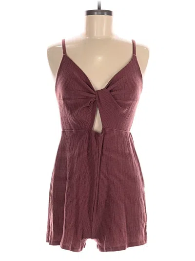Pre-owned Wild Fable Romper In Burgundy