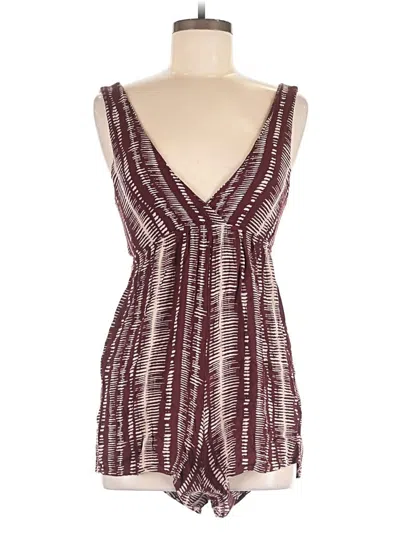 Pre-owned Wild Fable Romper In Burgundy