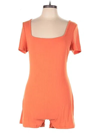 Pre-owned Wild Fable Romper In Orange