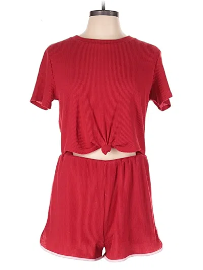 Pre-owned Wild Fable Romper In Red