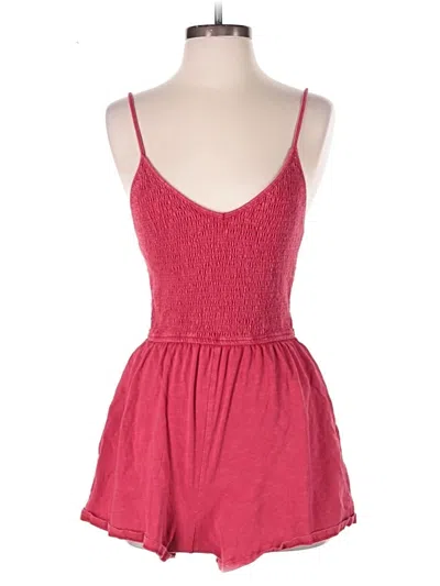 Pre-owned Wild Fable Romper In Red