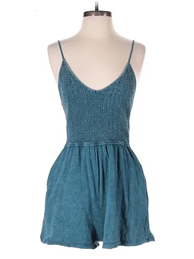 Pre-owned Wild Fable Romper In Teal