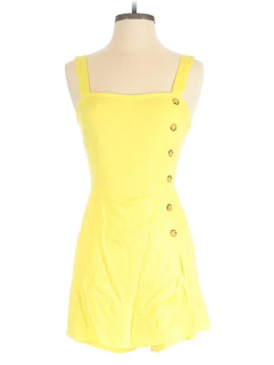 Pre-owned Wild Fable Romper In Yellow