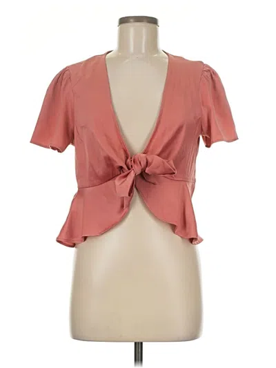 Wild Fable Short Sleeve Blouse In Orange