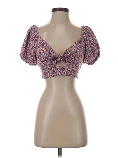 Pre-owned Wild Fable Short Sleeve Blouse In Pink