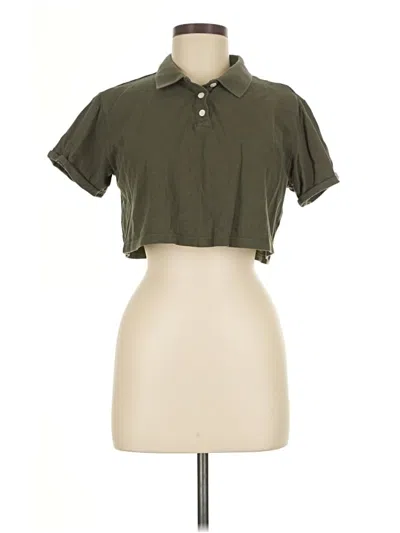 Pre-owned Wild Fable Short Sleeve Polo Shirt In Green