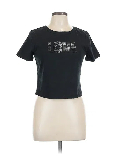 Pre-owned Wild Fable Short Sleeve T-shirt In Black