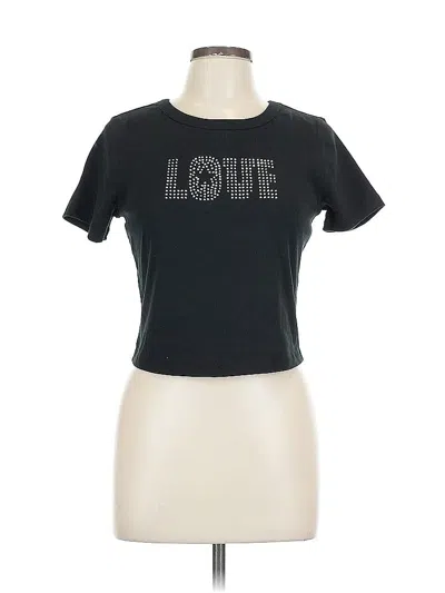 Pre-owned Wild Fable Short Sleeve T-shirt In Black