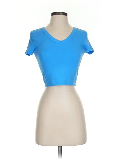 Pre-owned Wild Fable Short Sleeve T-shirt In Blue