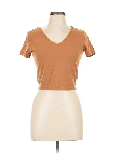 Pre-owned Wild Fable Short Sleeve T-shirt In Brown