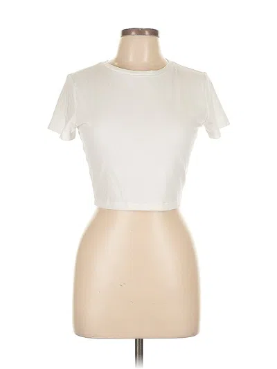 Pre-owned Wild Fable Short Sleeve T-shirt In White