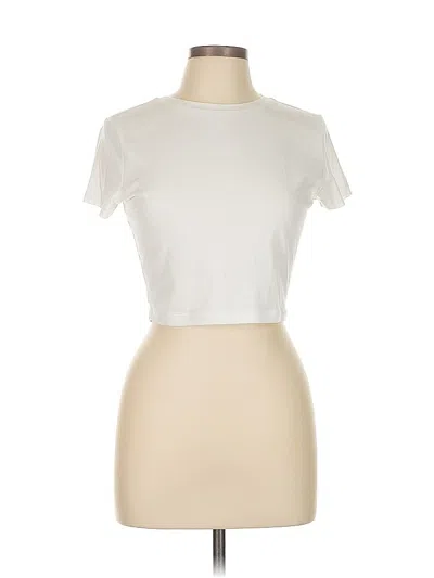 Pre-owned Wild Fable Short Sleeve T-shirt In White