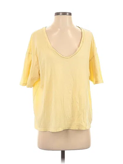 Pre-owned Wild Fable Short Sleeve T-shirt In Yellow