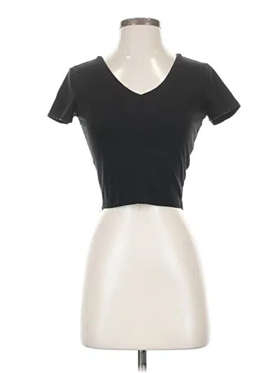 Pre-owned Wild Fable Short Sleeve Top Black Sweetheart Neckline Tops