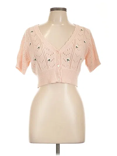 Wild Fable Short Sleeve Top Pink Sweetheart Neckline Tops