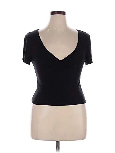 Pre-owned Wild Fable Short Sleeve T-shirt In Black