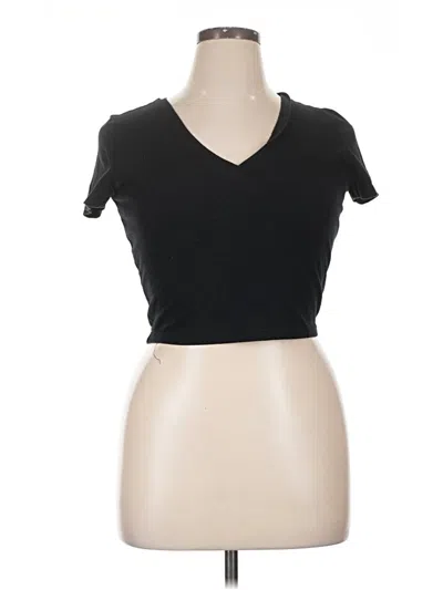Pre-owned Wild Fable Short Sleeve T-shirt In Black