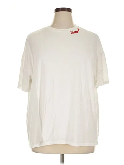 Pre-owned Wild Fable Short Sleeve T-shirt In Ivory