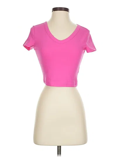 Pre-owned Wild Fable Short Sleeve T-shirt In Pink