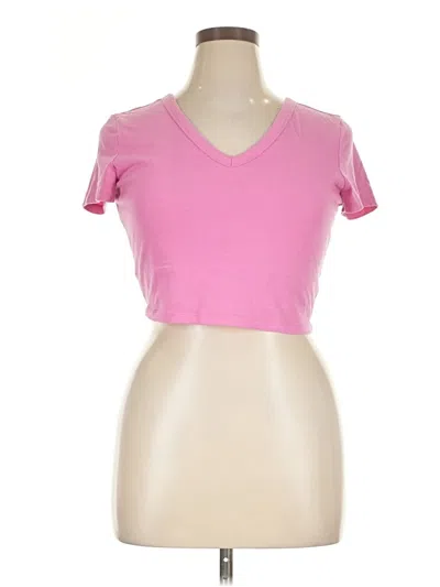 Pre-owned Wild Fable Short Sleeve T-shirt In Pink
