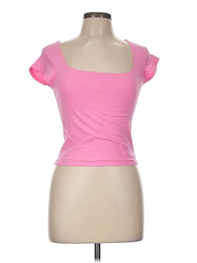 Pre-owned Wild Fable Short Sleeve T-shirt In Pink