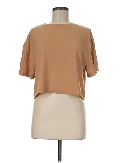Pre-owned Wild Fable Short Sleeve T-shirt In Tan