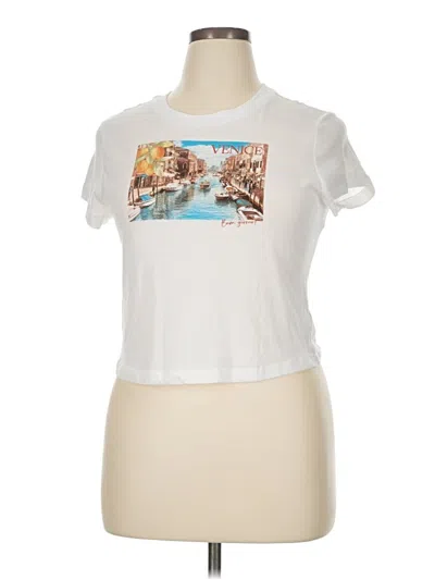 Pre-owned Wild Fable Short Sleeve T-shirt In White