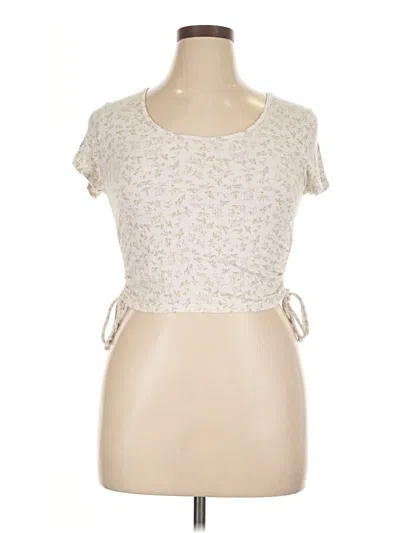 Pre-owned Wild Fable Short Sleeve T-shirt In White
