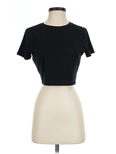Pre-owned Wild Fable Short Sleeve Turtleneck In Black