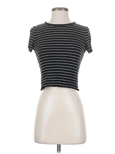 Pre-owned Wild Fable Short Sleeve Turtleneck In Black