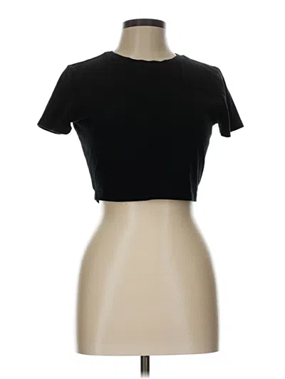 Pre-owned Wild Fable Short Sleeve Turtleneck In Black