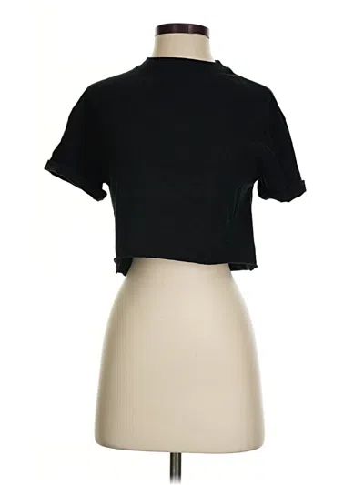Pre-owned Wild Fable Short Sleeve Turtleneck In Black