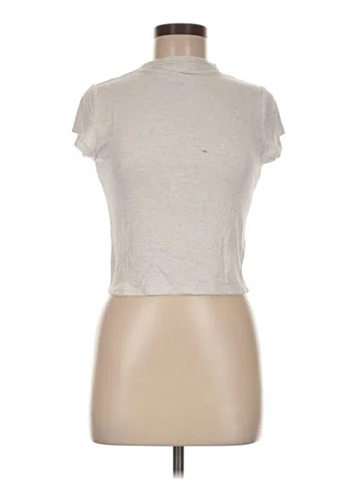 Pre-owned Wild Fable Short Sleeve Turtleneck In Gray