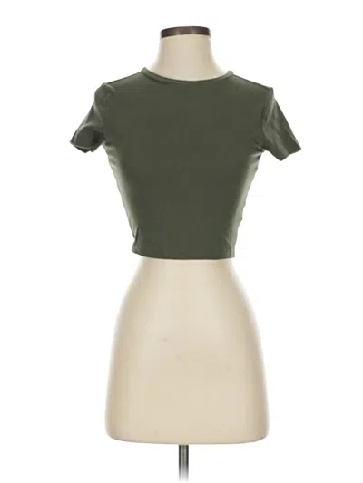 Pre-owned Wild Fable Short Sleeve Turtleneck In Green