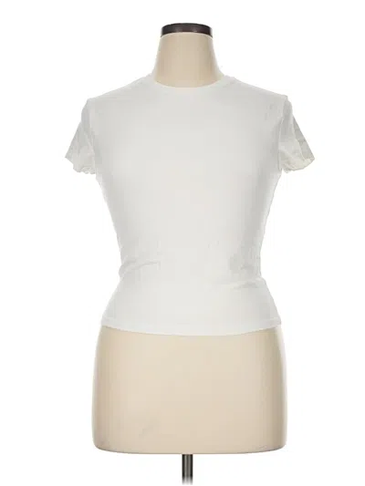 Pre-owned Wild Fable Short Sleeve Turtleneck In Ivory