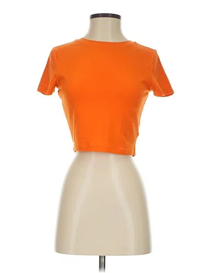 Pre-owned Wild Fable Short Sleeve Turtleneck In Orange