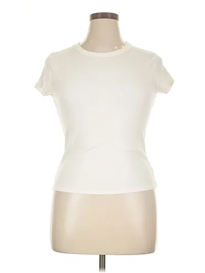 Pre-owned Wild Fable Short Sleeve Turtleneck In White