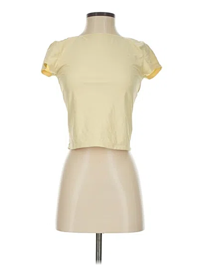 Pre-owned Wild Fable Short Sleeve Turtleneck In Yellow